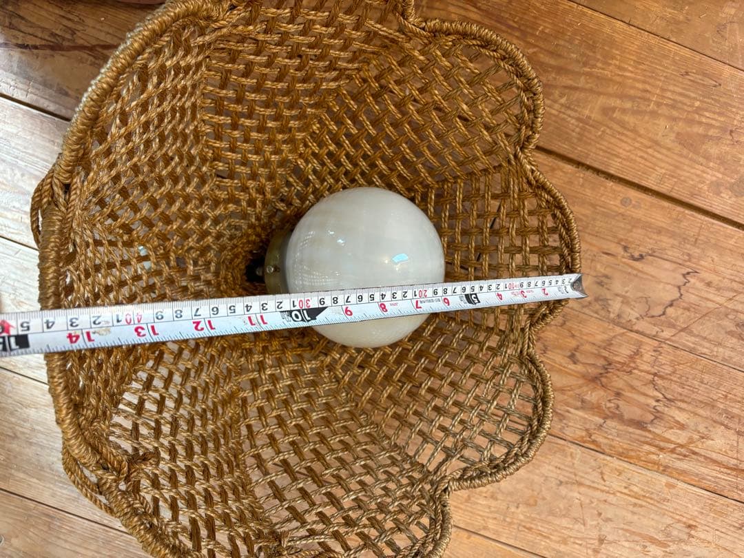 ペンダントライト ラタン レトロ 籐製 ランプシェード