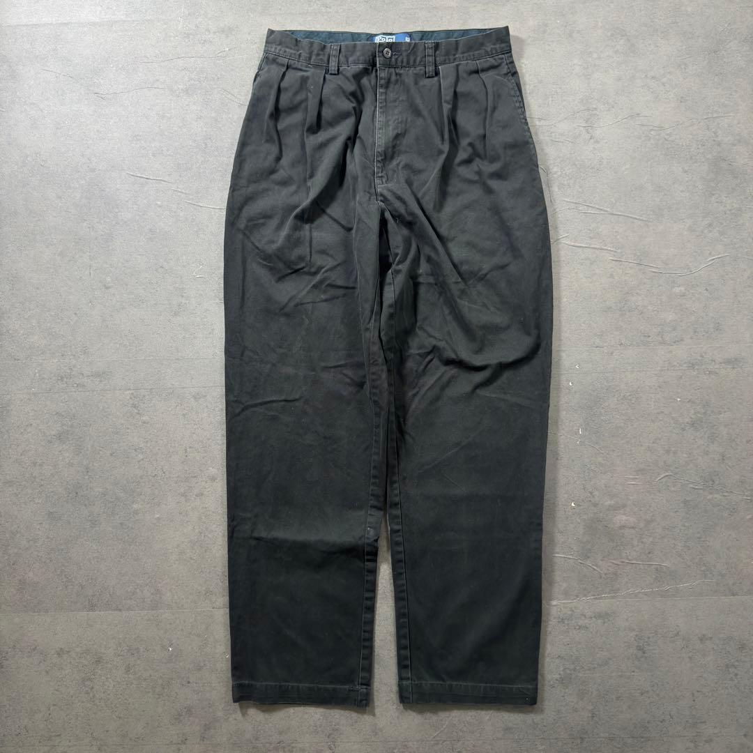 PoloRalphLauren ANDREWブラック ポロチノ W33L32古着