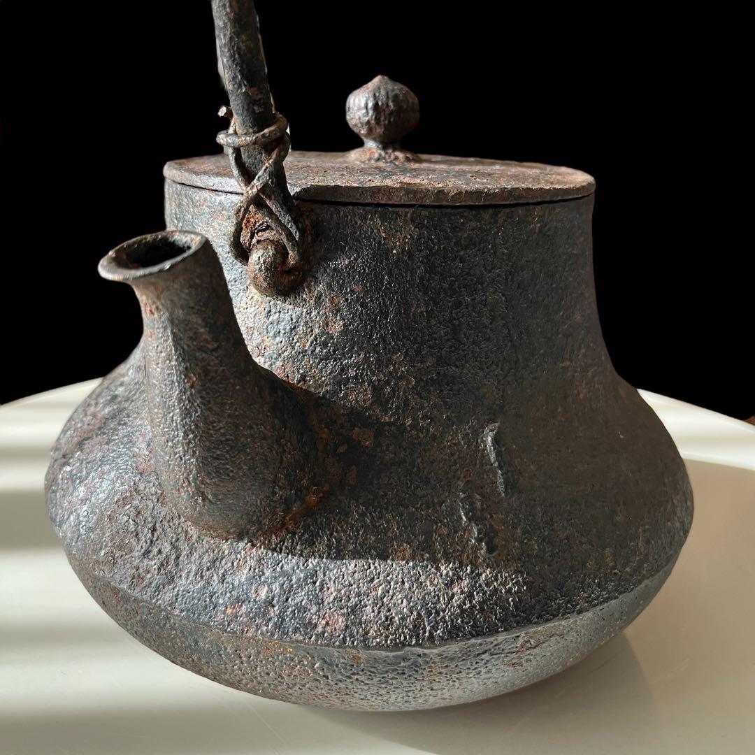 鉄瓶 錆 南部鉄器　天祐堂 茶道具 囲炉裏 炉端 鉄分補給