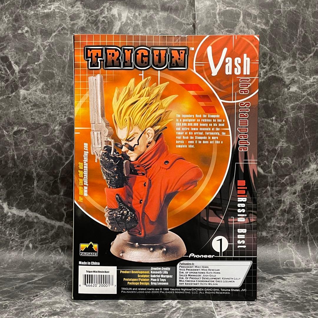 限定品 【新品未開封】 TRIGUN ヴァッシュ 胸像 直筆サイン入り