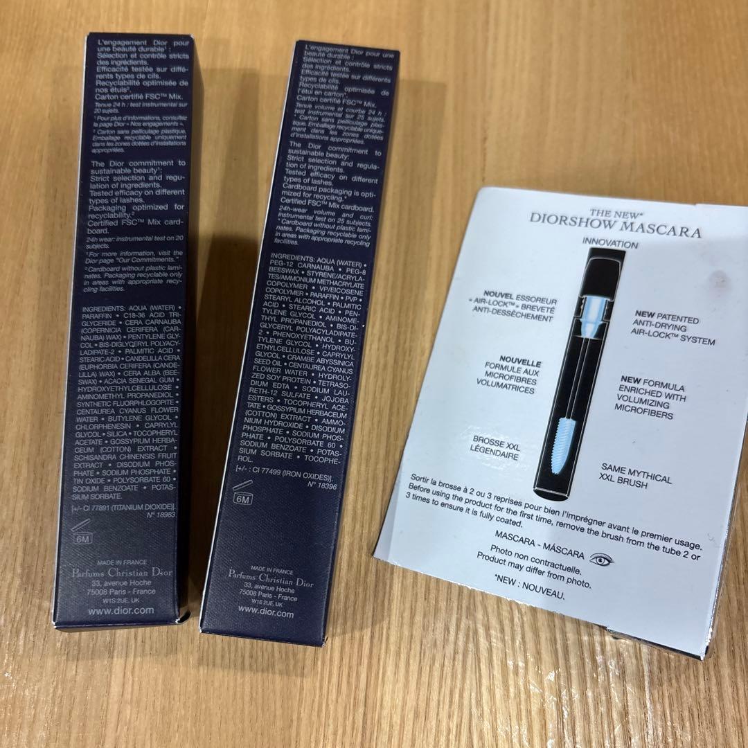 Dior マスカラ アイコニックオーバーカール090ブラック&下地&ミニマスカラ