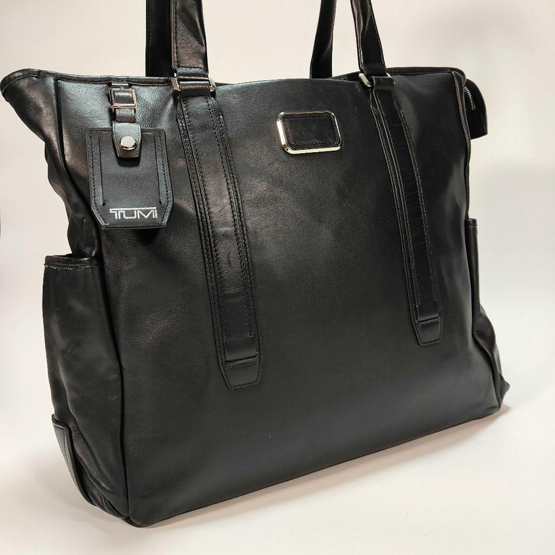 美品✨オールレザー✨TUMI JARVIS ノースサウストート ブラック
