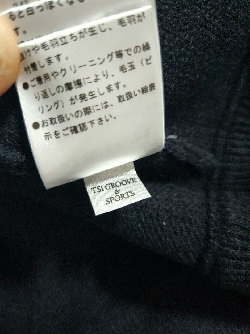 PEARLY GATES　パーリーゲイツ　背中ロゴ刺繍　肉厚ウールニットパーカー