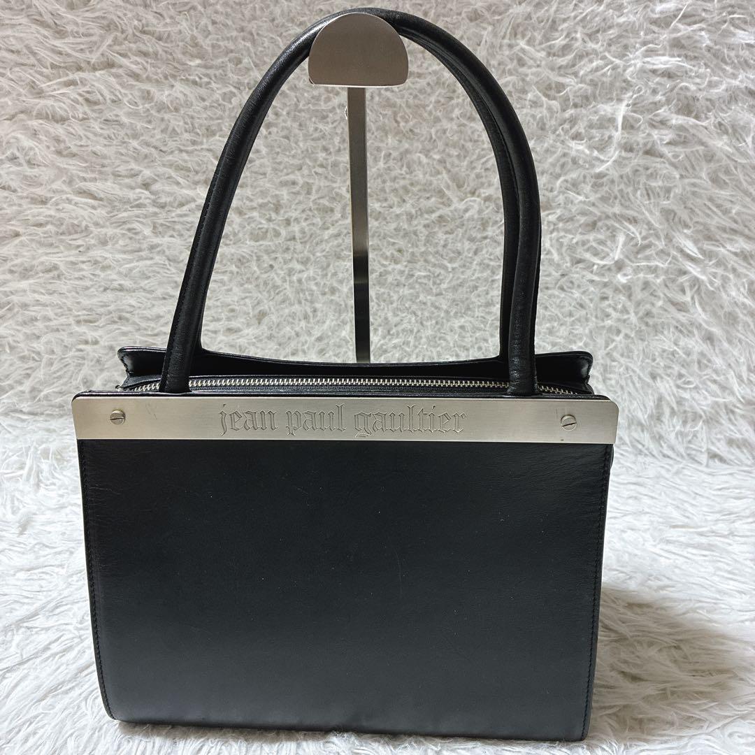 miwako ☆ ジャンポールゴルチエ　メタルプレート　ハンドバッグ　無地