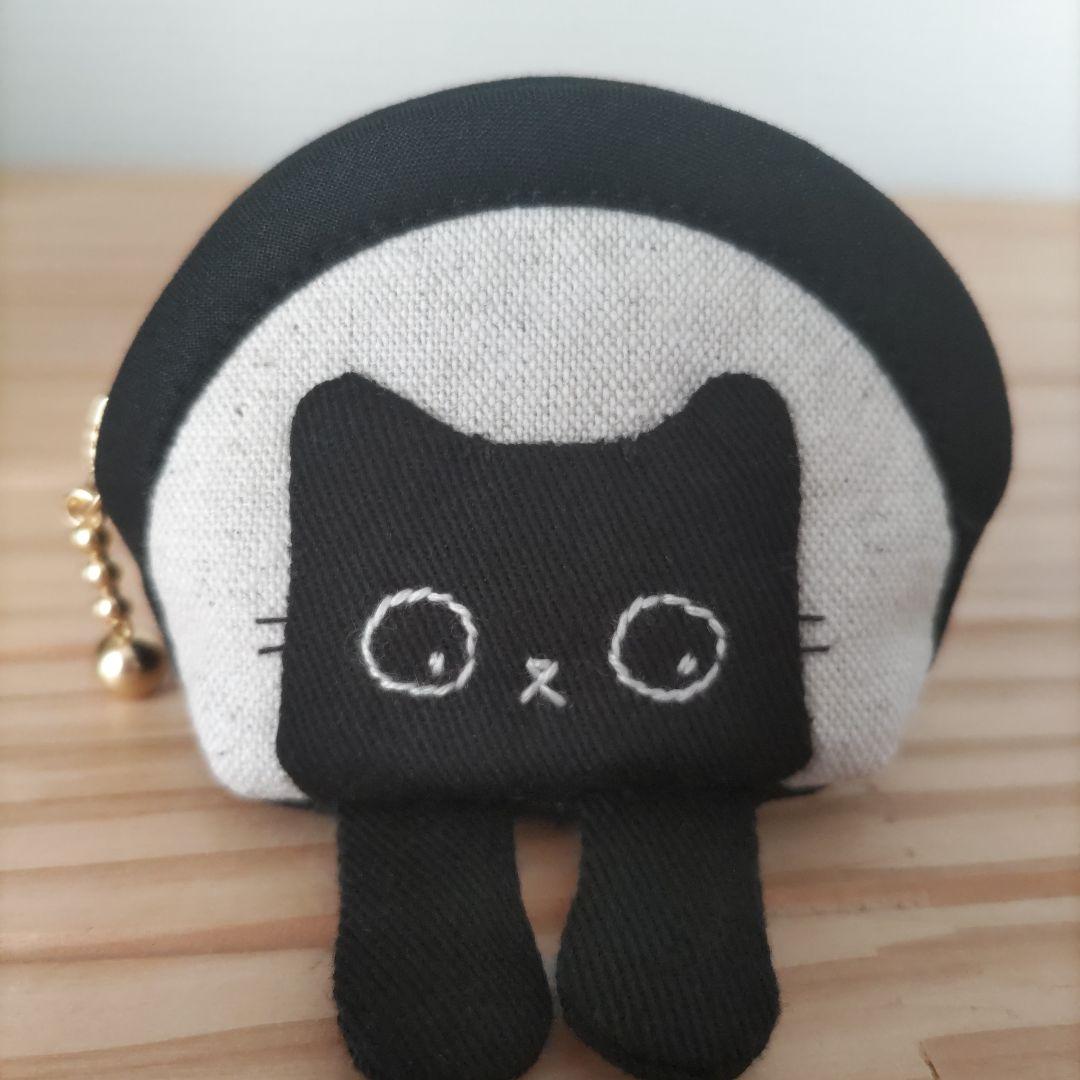 【ひめページ1】ミニミニポーチ☆黒猫、ハチワレ猫