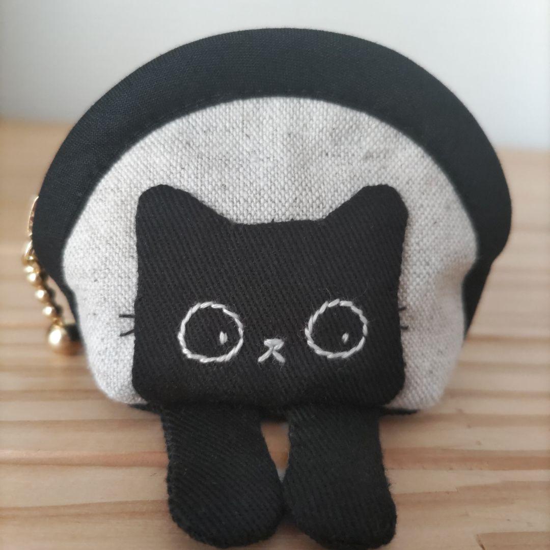 【ひめページ1】ミニミニポーチ☆黒猫、ハチワレ猫