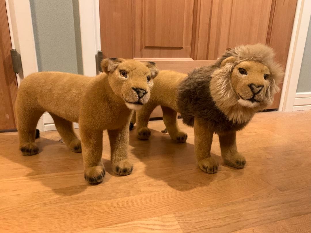 ⭐️特別価格 独製 KOSEN ケーセン ライオン オスメス セット ぬいぐるみ