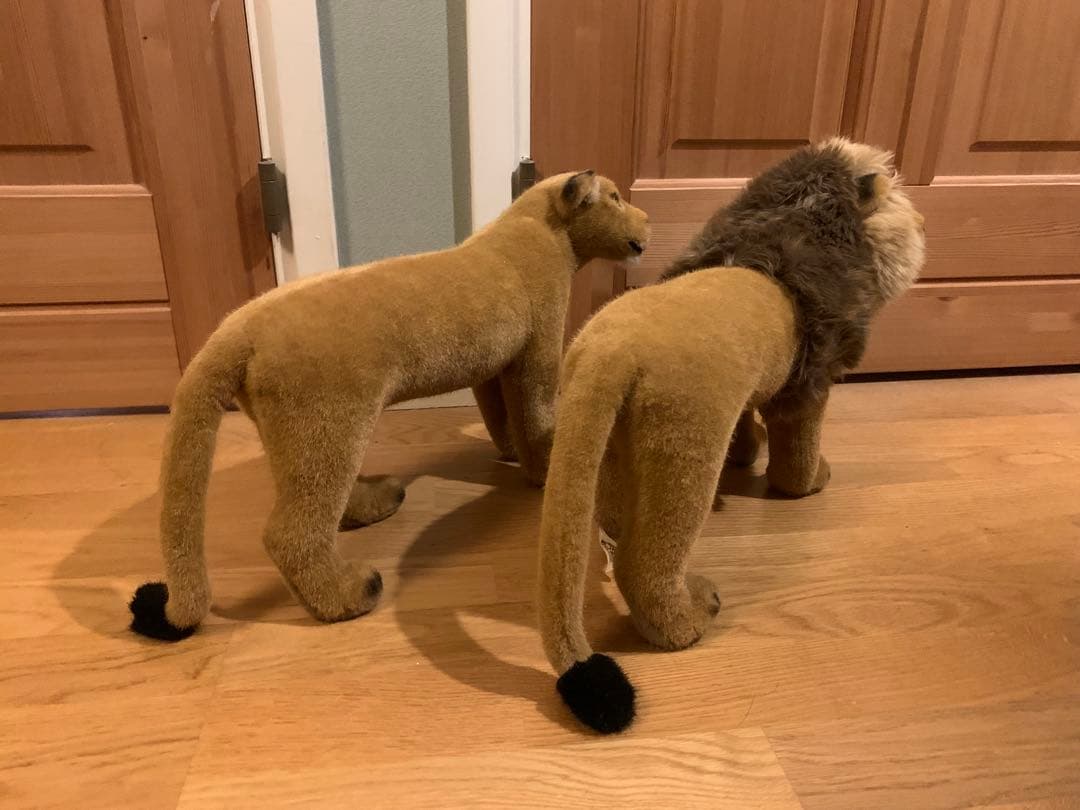 ⭐️特別価格 独製 KOSEN ケーセン ライオン オスメス セット ぬいぐるみ