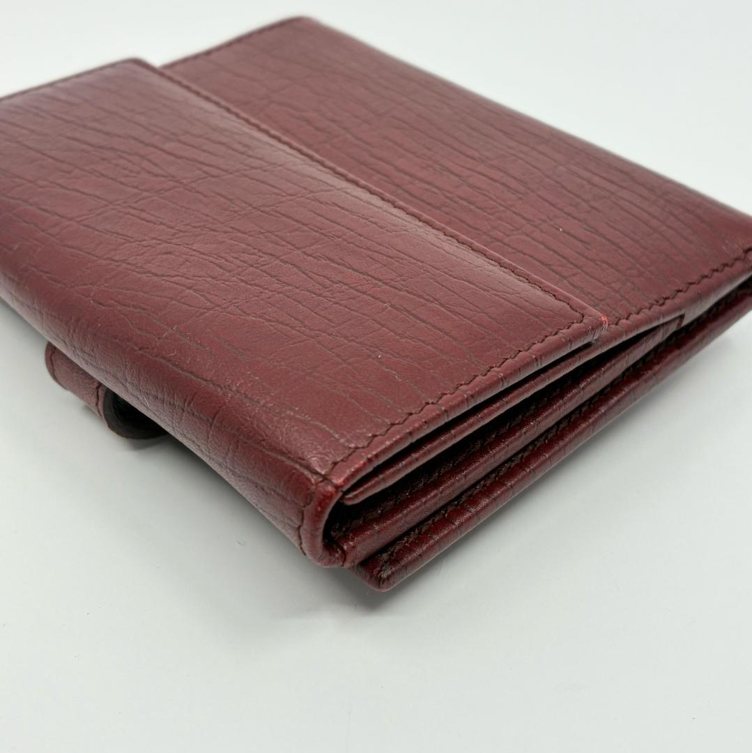 GUCCI グッチ 赤 レッド レザー 二つ折り財布 A1348A1