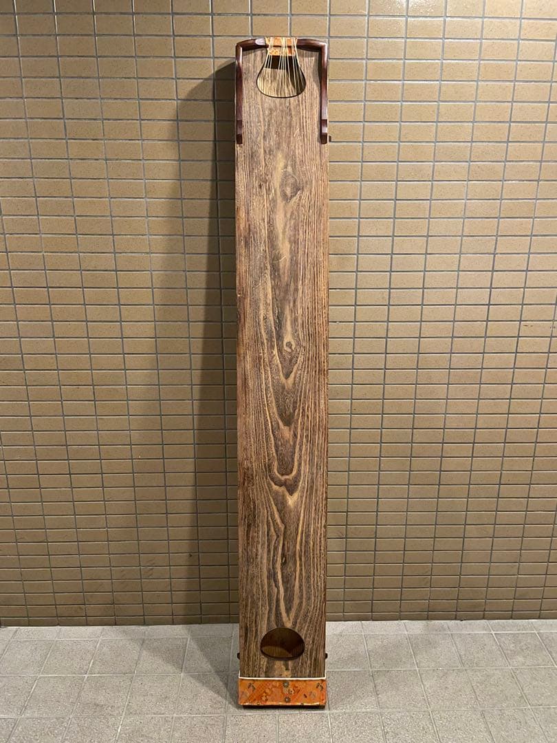 くり甲　琴　13弦　すだれ彫