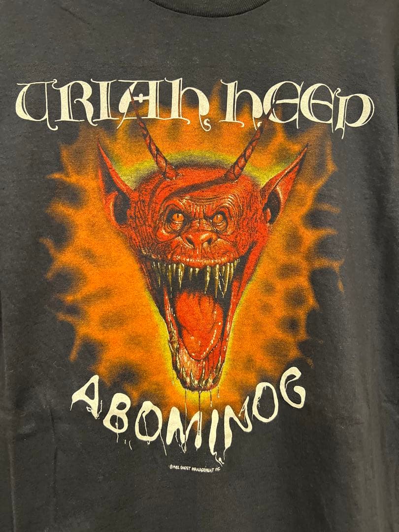 オリジナル 80s Uriah Heep ABOMINOG 1982 ツアーT