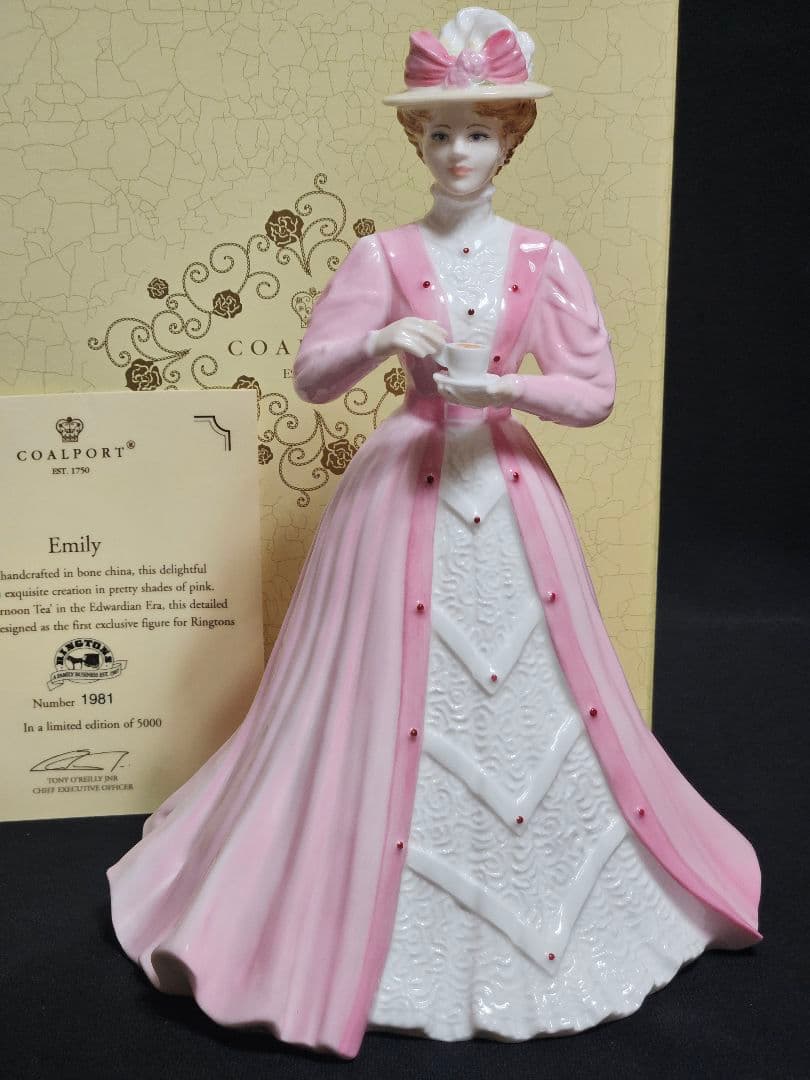 新品箱入り 証明書付き リントンズ エミリー コールポート フィギュリン 美品