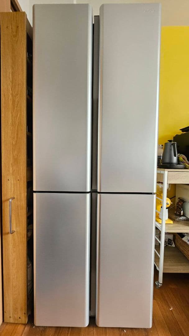 AQUA 420L　2022年製　4ドア冷蔵庫 シルバー