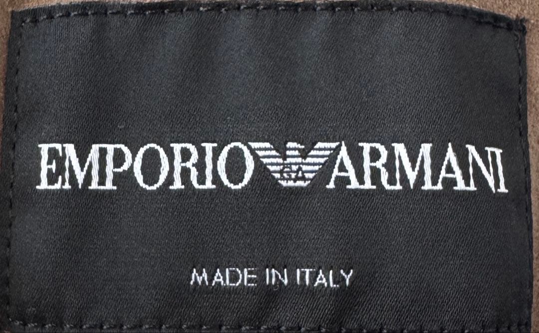 エンポリオ アルマーニ レザー ブルゾン ジャケット ライダース 44 S相当