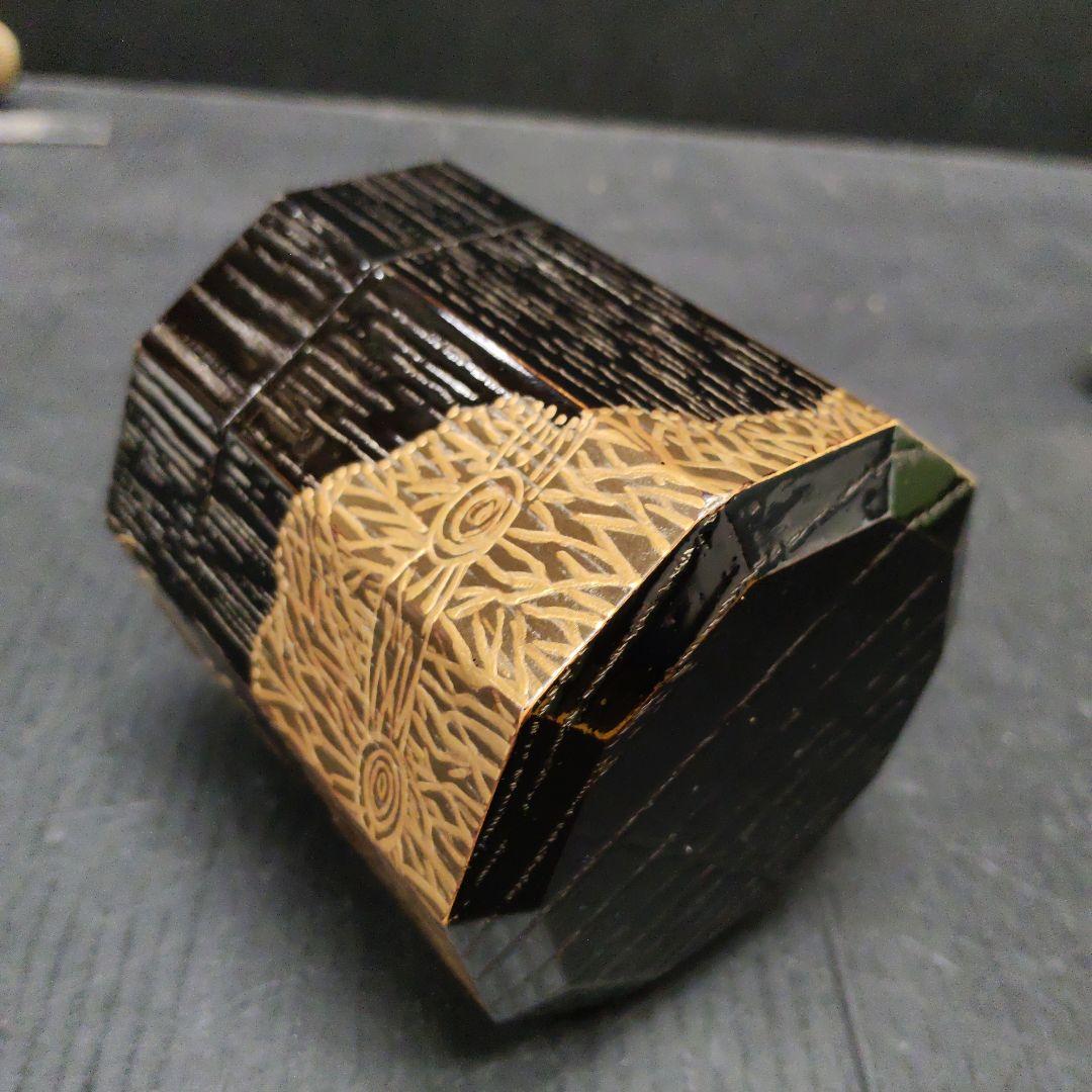 茶道具 高橋峯房 野々宮蒔絵 替茶器 十角棗 76