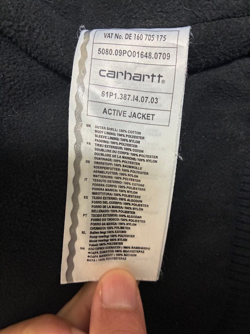 希少　カーハート　carhartt アクティブジャケット　オンブレチェック　柄