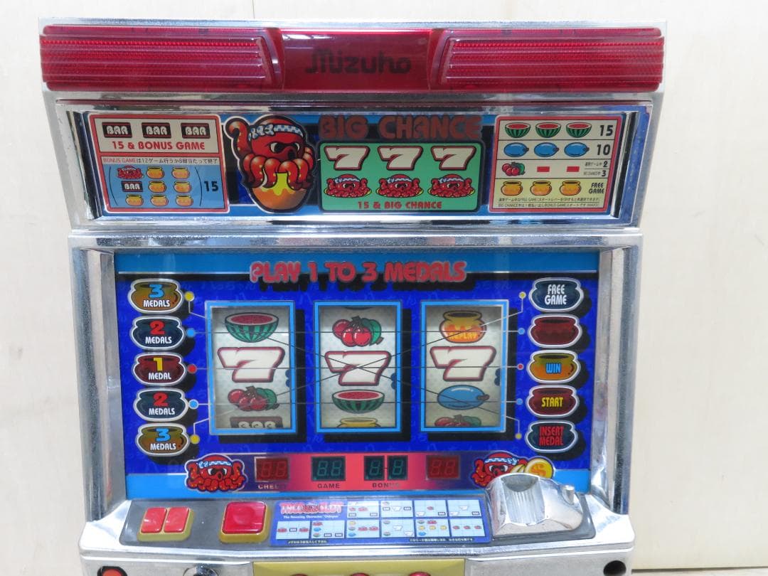 MIZUHO ミズホ パチスロ実機 4号機 初代 タコスロ 機 家庭用電源