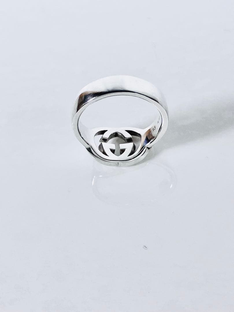 【超美品】GUCCI WGリング13号（実寸12号）指輪 男女兼用 SV925