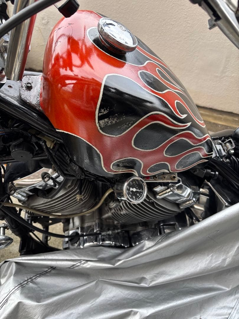 ドラッグスター400 スポーツスタータンク　ファイヤーパターン