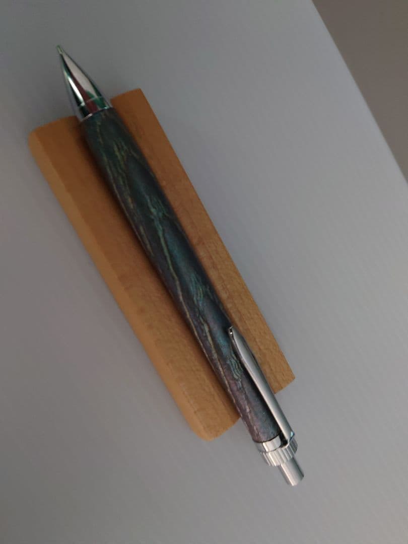 栗　シャープペンシル　浮造り　新うるし　変わり漆　拭き漆　加藤金属KATO202