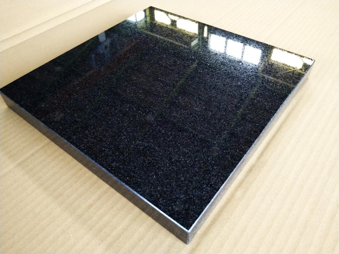 高級 天然黒御影石【ベルファースト】オーディオボード●300×300●5面本磨き