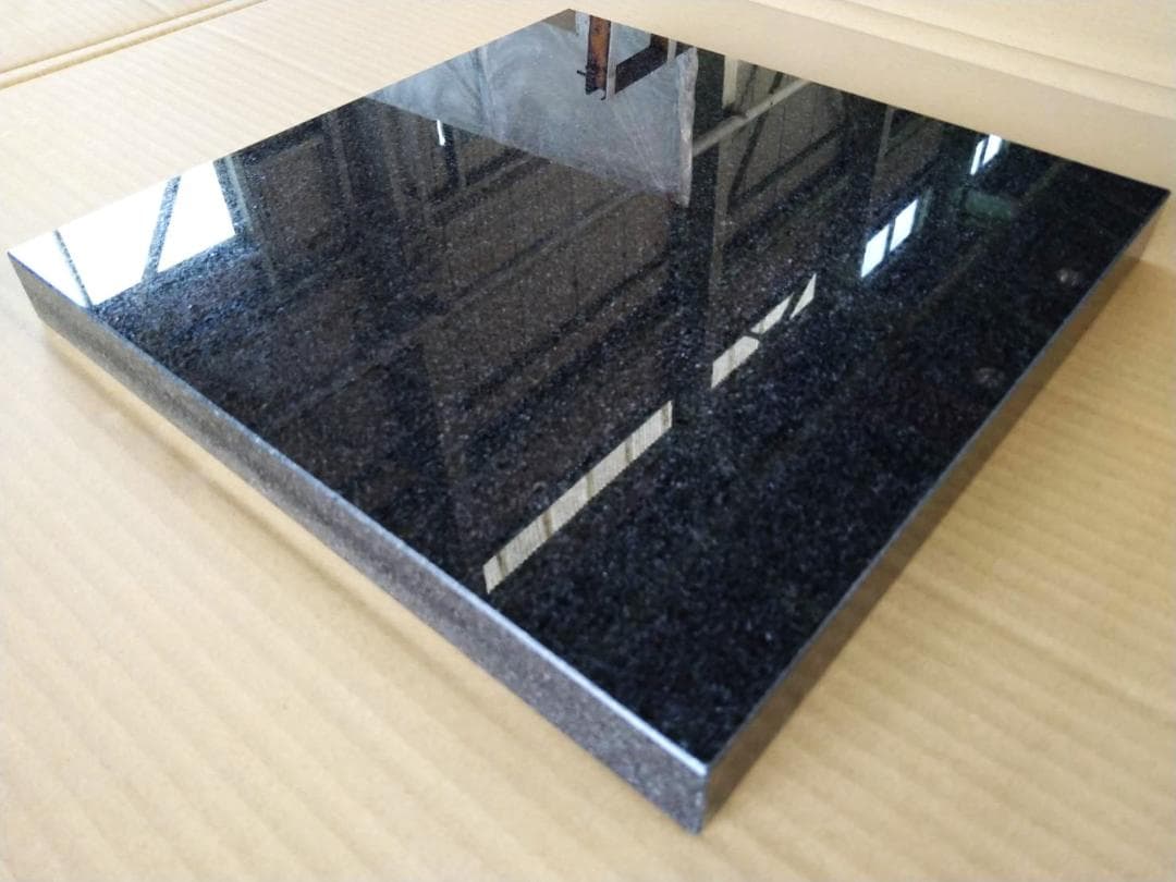 高級 天然黒御影石【ベルファースト】オーディオボード●300×300●5面本磨き