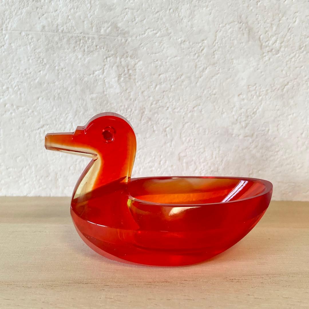 クリスタルガラス　バード　モダン　デザイン　北欧　鳥　ガラス　ヴィンテージ