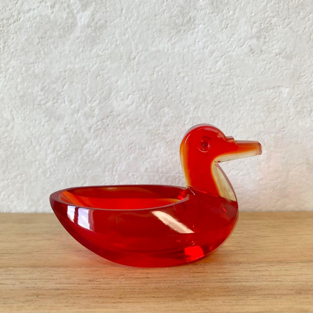 クリスタルガラス　バード　モダン　デザイン　北欧　鳥　ガラス　ヴィンテージ