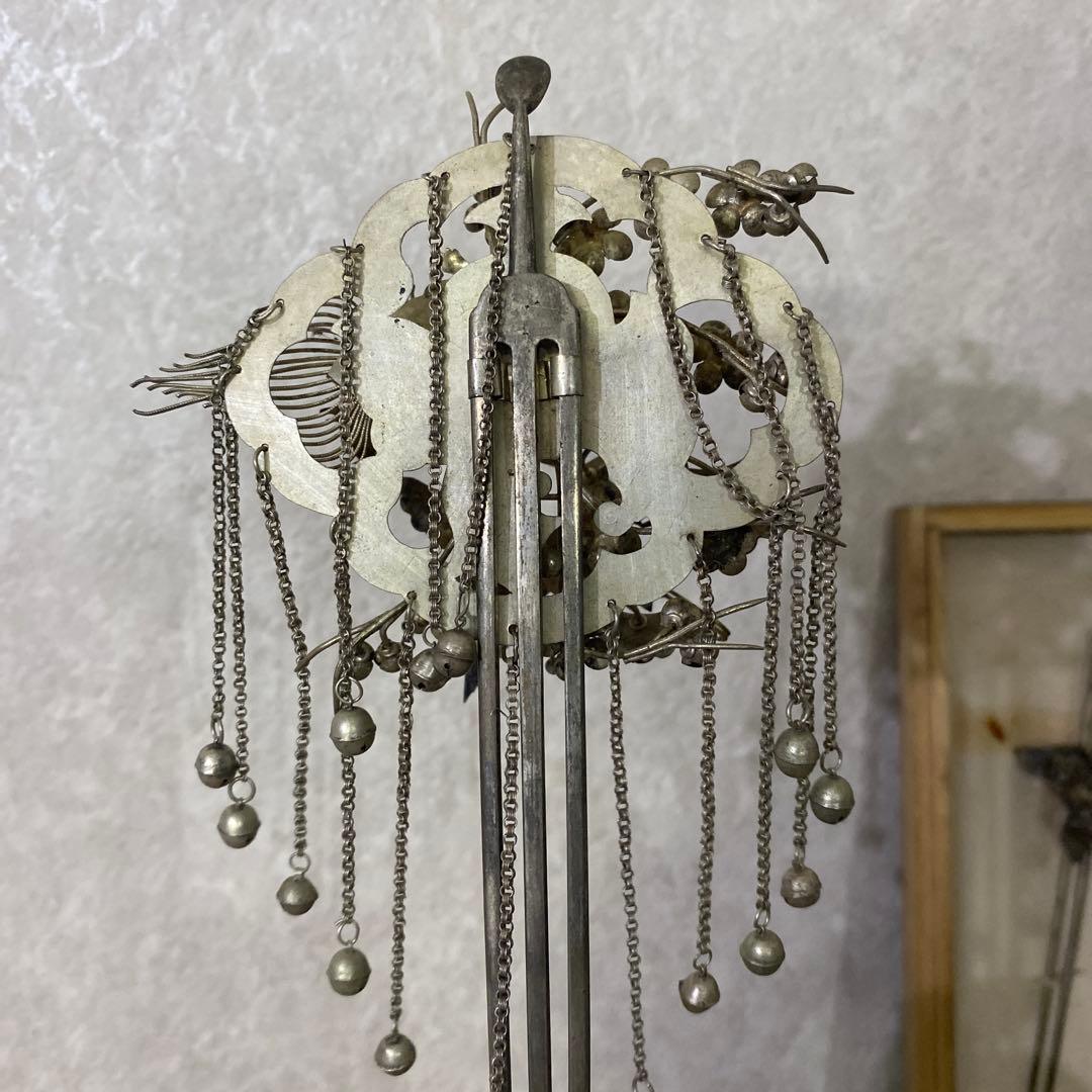 クリスマスセール　櫛細工　珊瑚　鶴亀