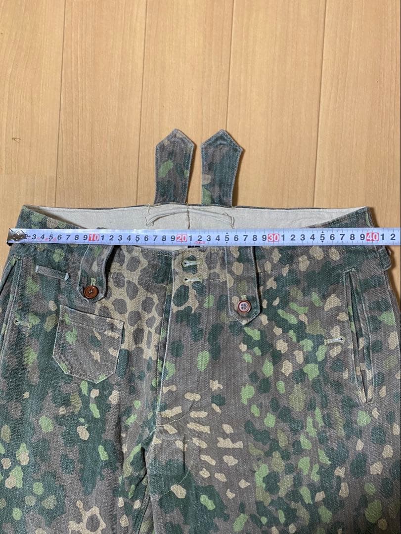 WWⅡ ドイツ軍　迷彩服 M44ドット迷彩 ズボン　Mサイズ　麻生地