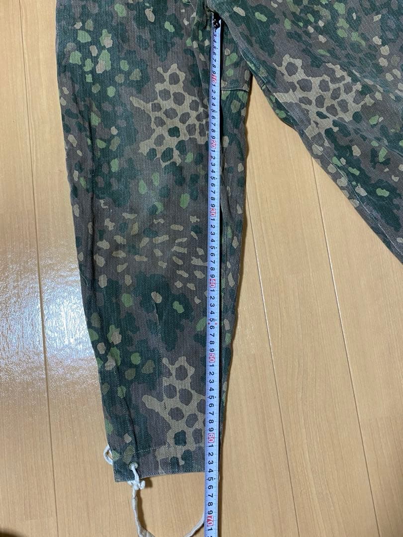 WWⅡ ドイツ軍　迷彩服 M44ドット迷彩 ズボン　Mサイズ　麻生地