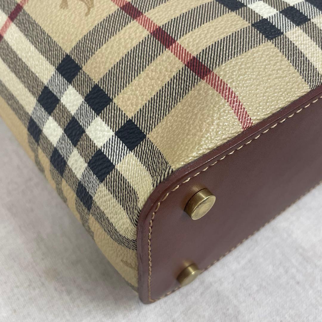 【N】BURBERRY バーバリー ノバチェック ハンドバッグ