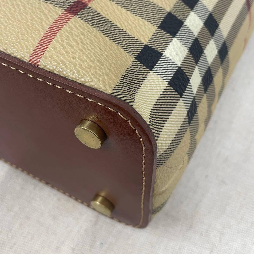 【N】BURBERRY バーバリー ノバチェック ハンドバッグ