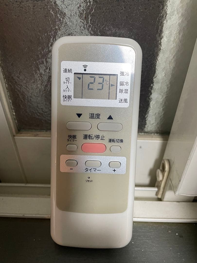 ウインドウエアコン 快眠タイマー付き