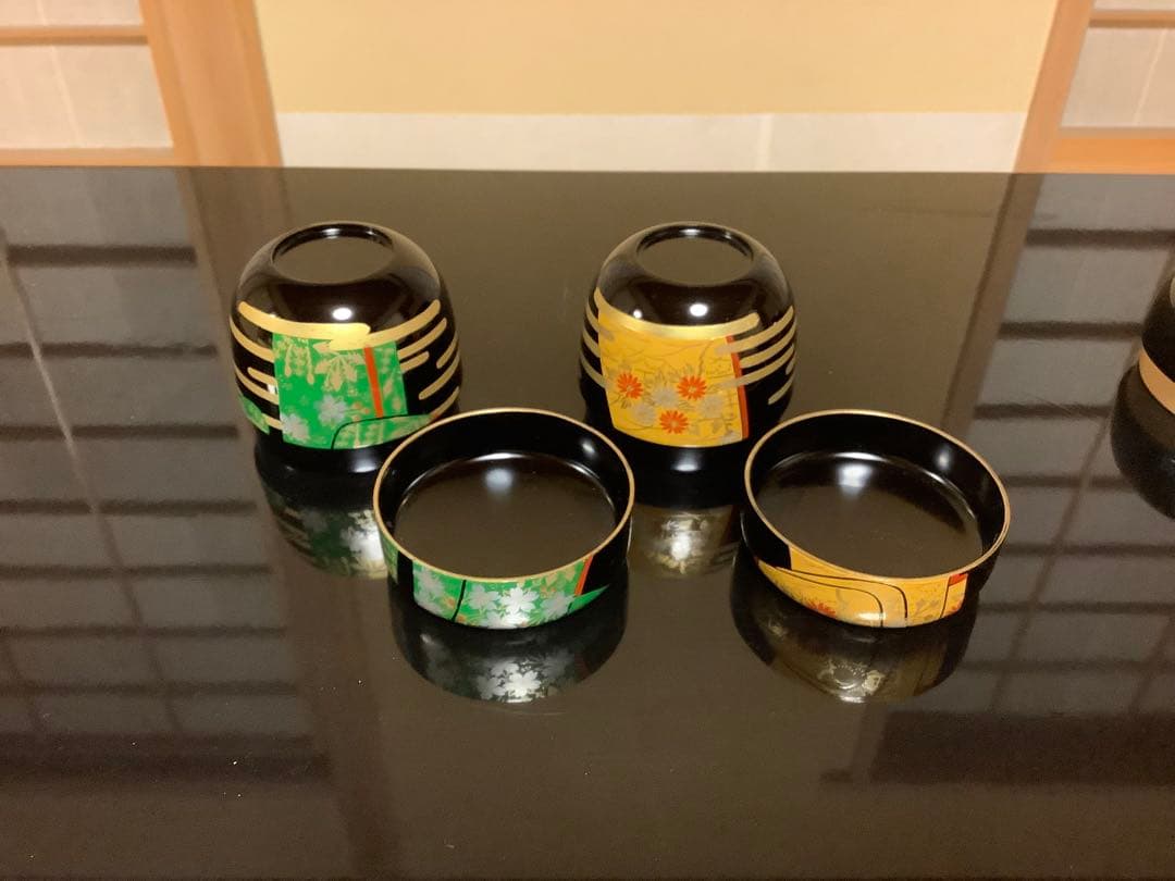 茶道具 誰ヶ袖棗　中村湖彩作