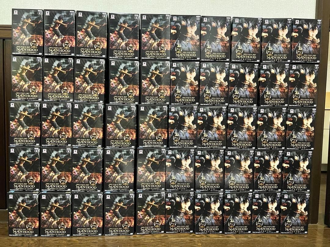 【50個セット】ONE PIECE MANHOOD フィギュア ルフィ ゼット