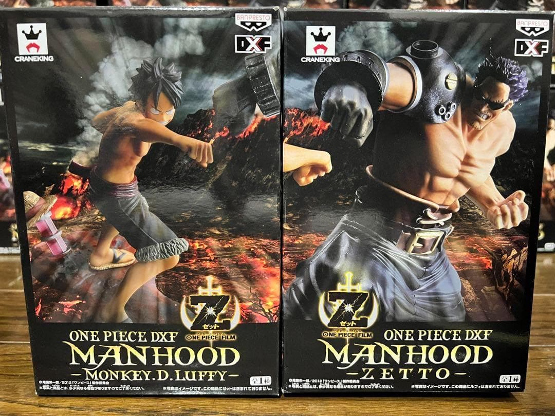 【50個セット】ONE PIECE MANHOOD フィギュア ルフィ ゼット