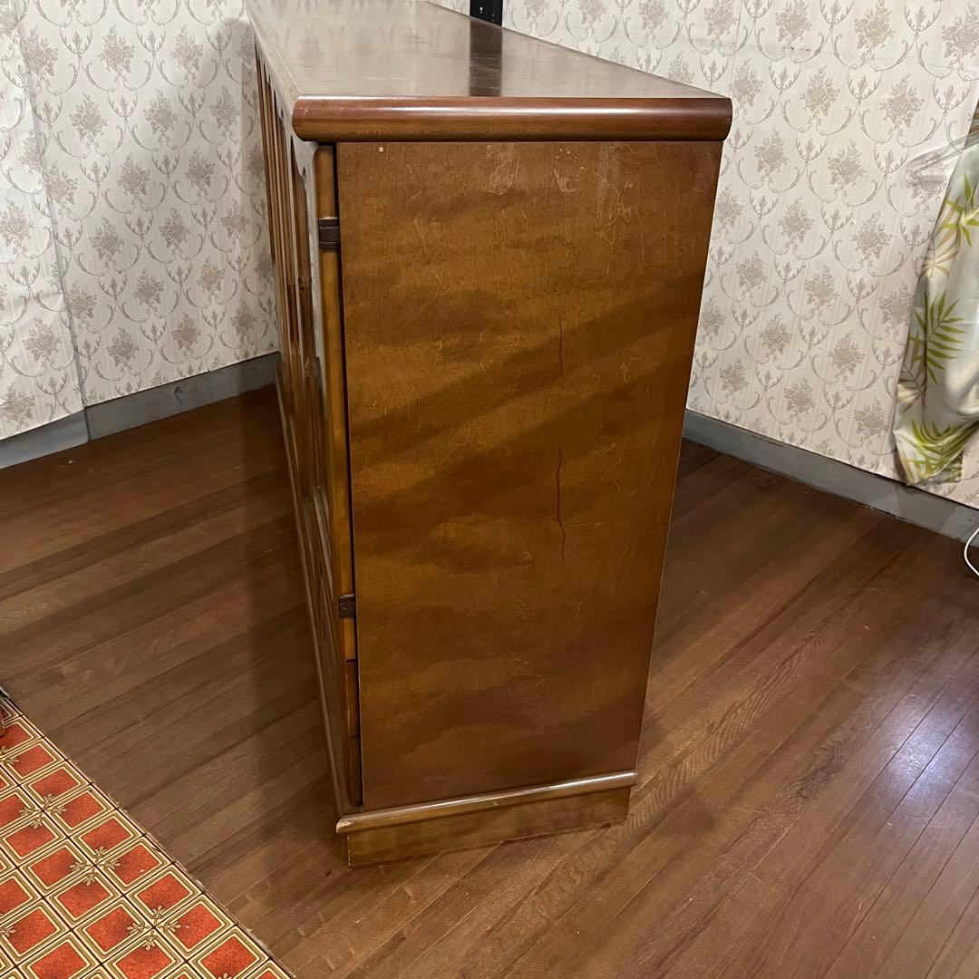 【アンティーク】木製 サイドボード 食器棚 カップボード 飾り棚 北欧レトロ