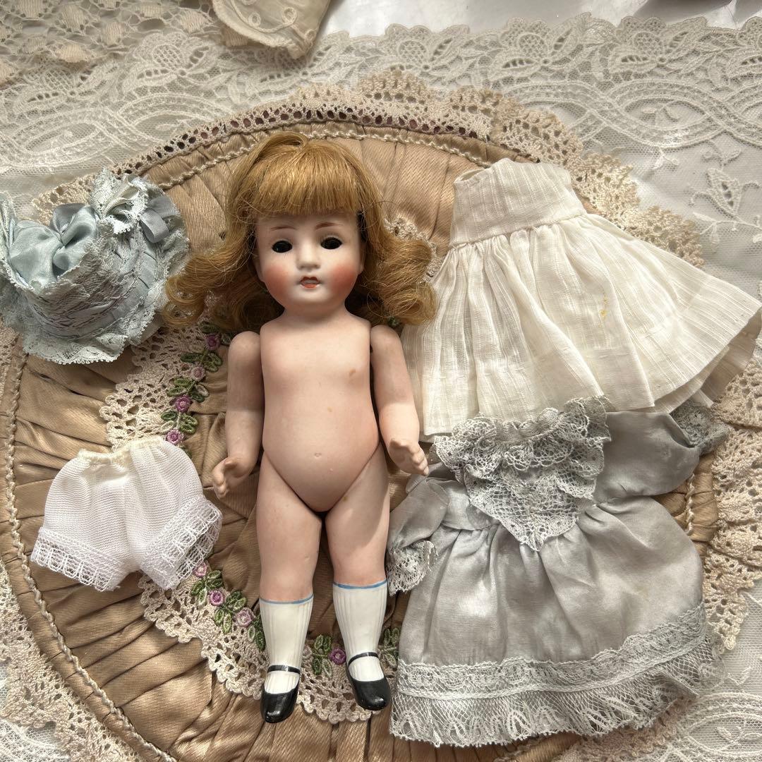 アンティークオールビスクドール 18センチ