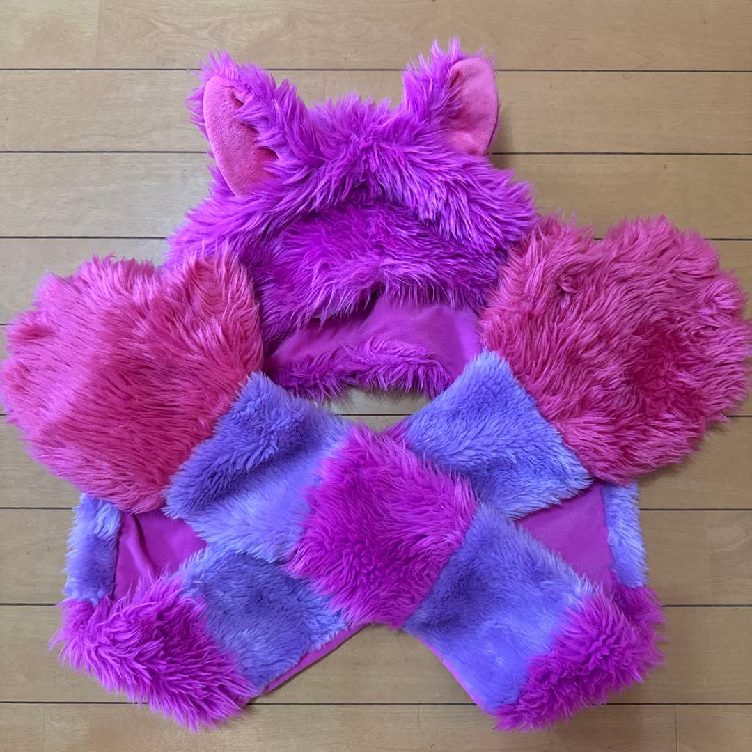 【大人気】チェシャ猫チシャ猫 マフラーファンキャップディズニー