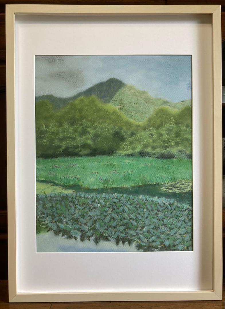 湿原の5月　パステル画