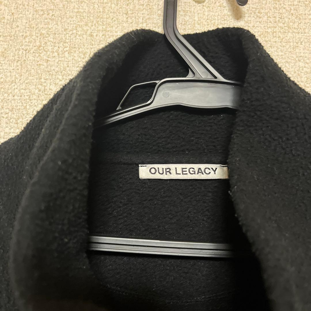 OUR LEGACY アワーレガシー/ブラック フリースジャケット 48