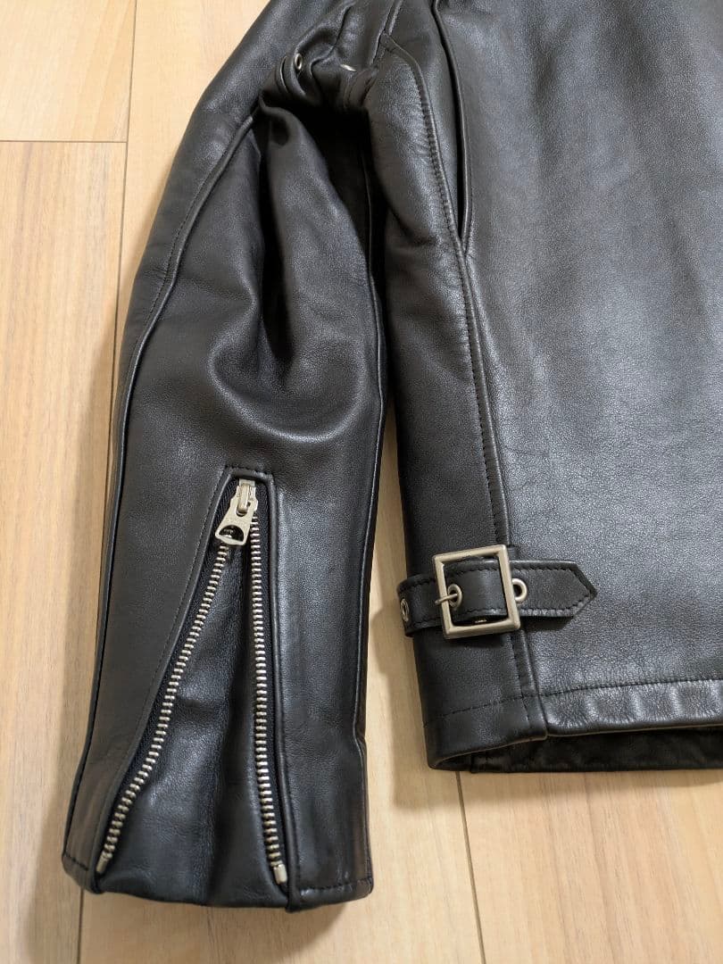 Schoot ショット 新型641 ライナー付 シングルライダースジャケット34