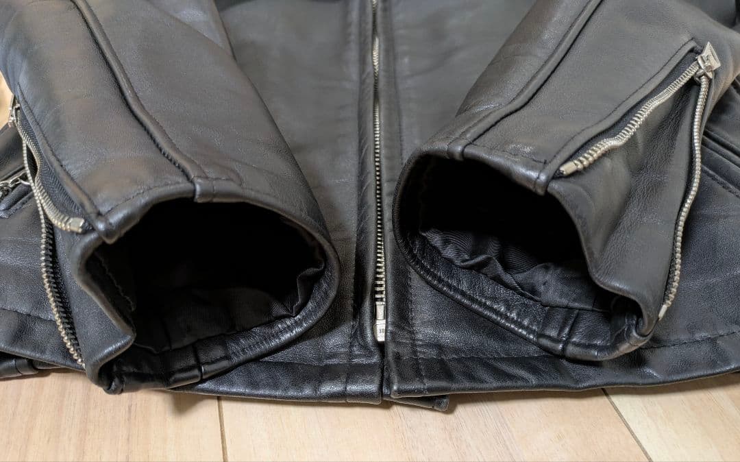 Schoot ショット 新型641 ライナー付 シングルライダースジャケット34