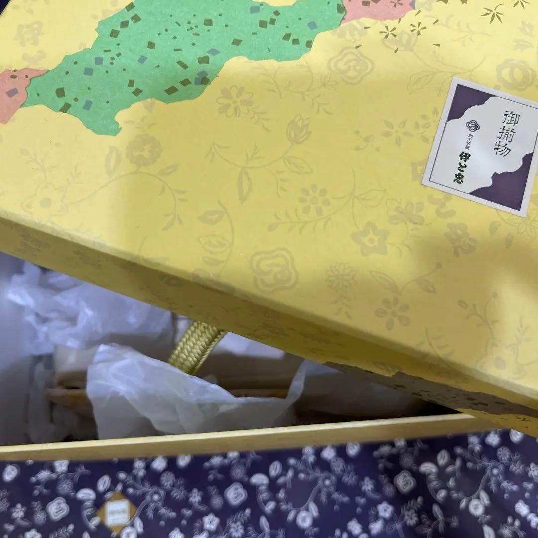 伊と忠　組紐持ち手　みその袋　和装バッグ