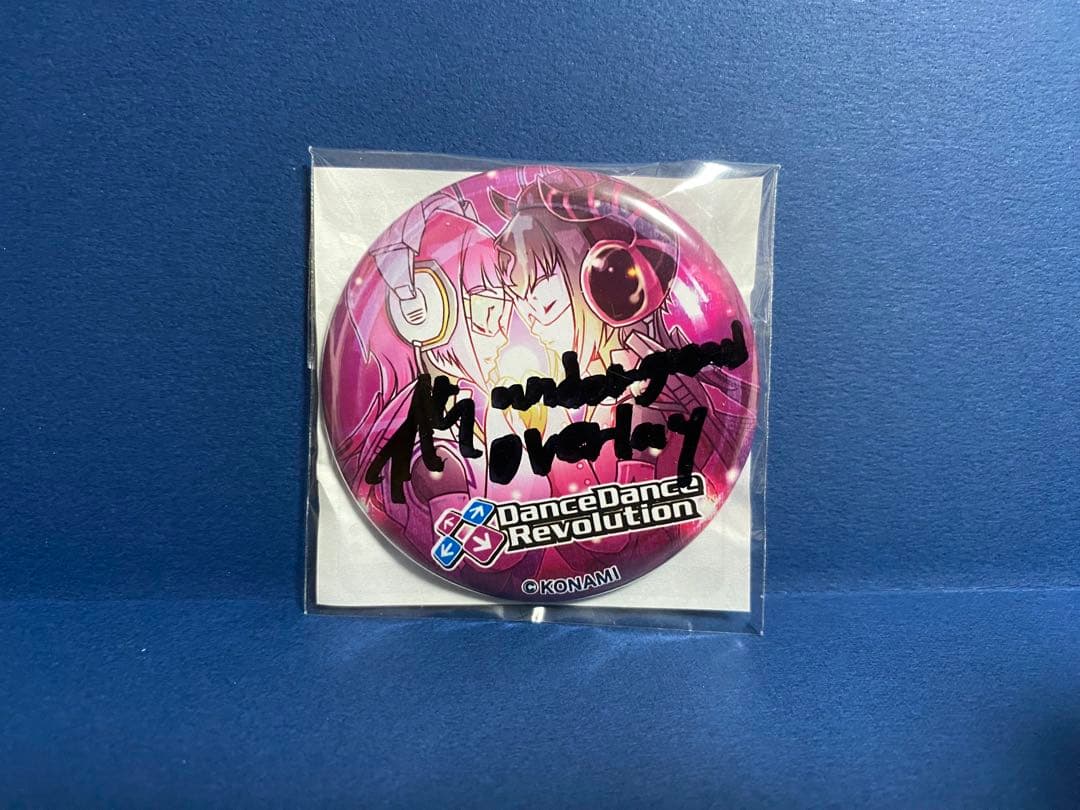 BEMANI DDR サイン入り缶バッジ