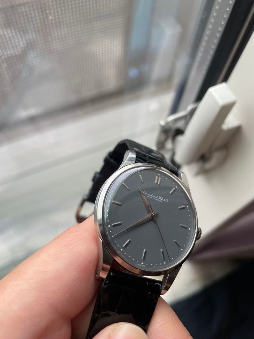 【希少】IWC 腕時計vintage 筆記体ロゴCal89メンズドレスウォッチ