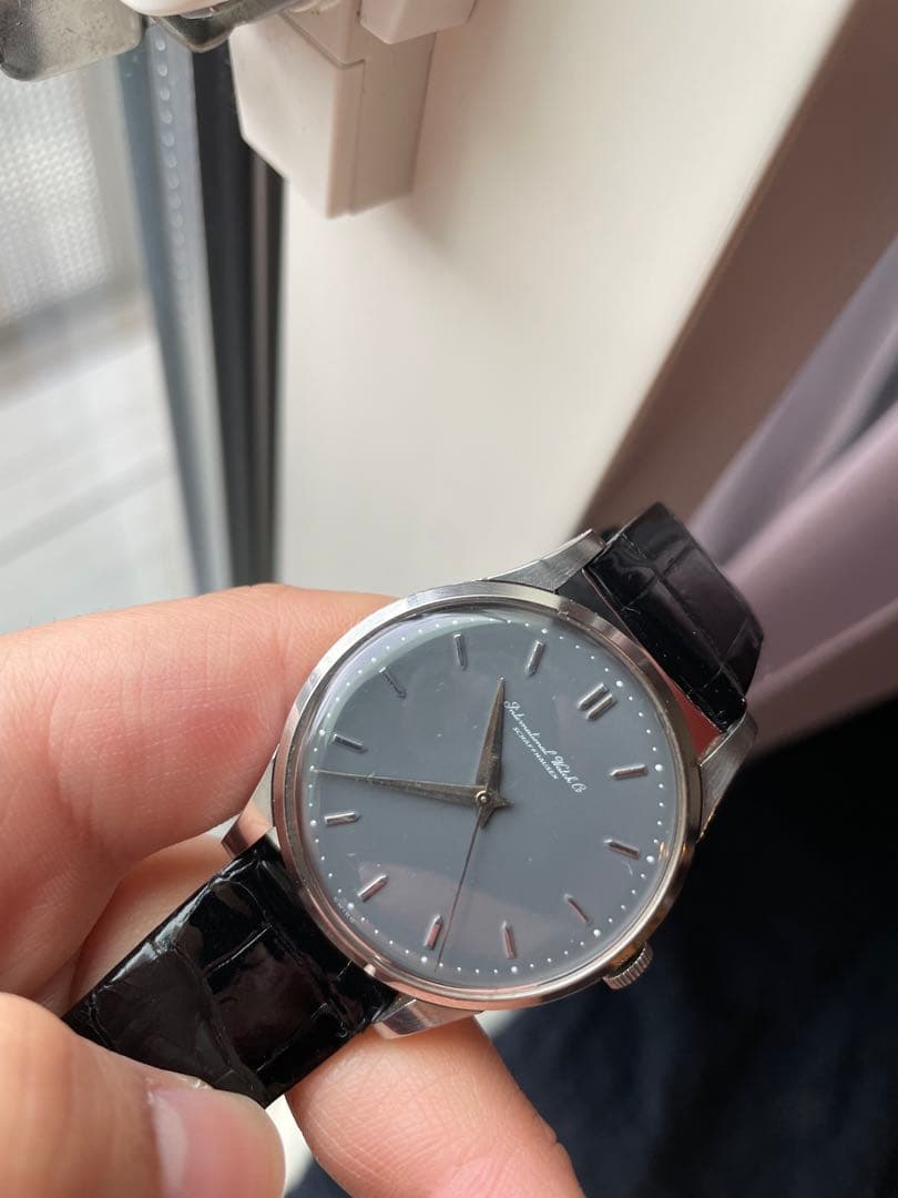 【希少】IWC 腕時計vintage 筆記体ロゴCal89メンズドレスウォッチ