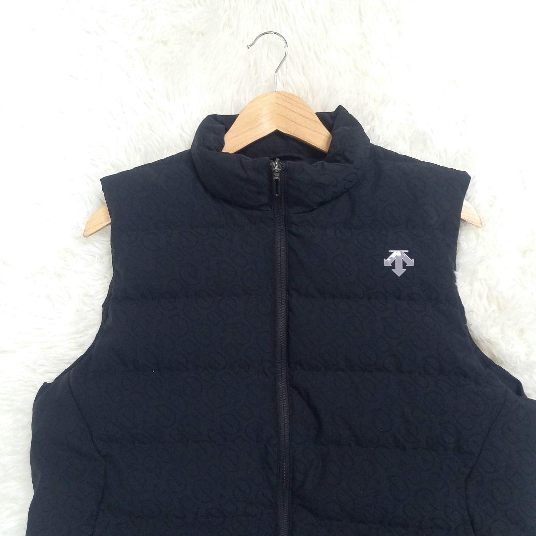 【美品】DESCENTE GOLF デサントゴルフ ダウンベスト Lサイズ 総柄