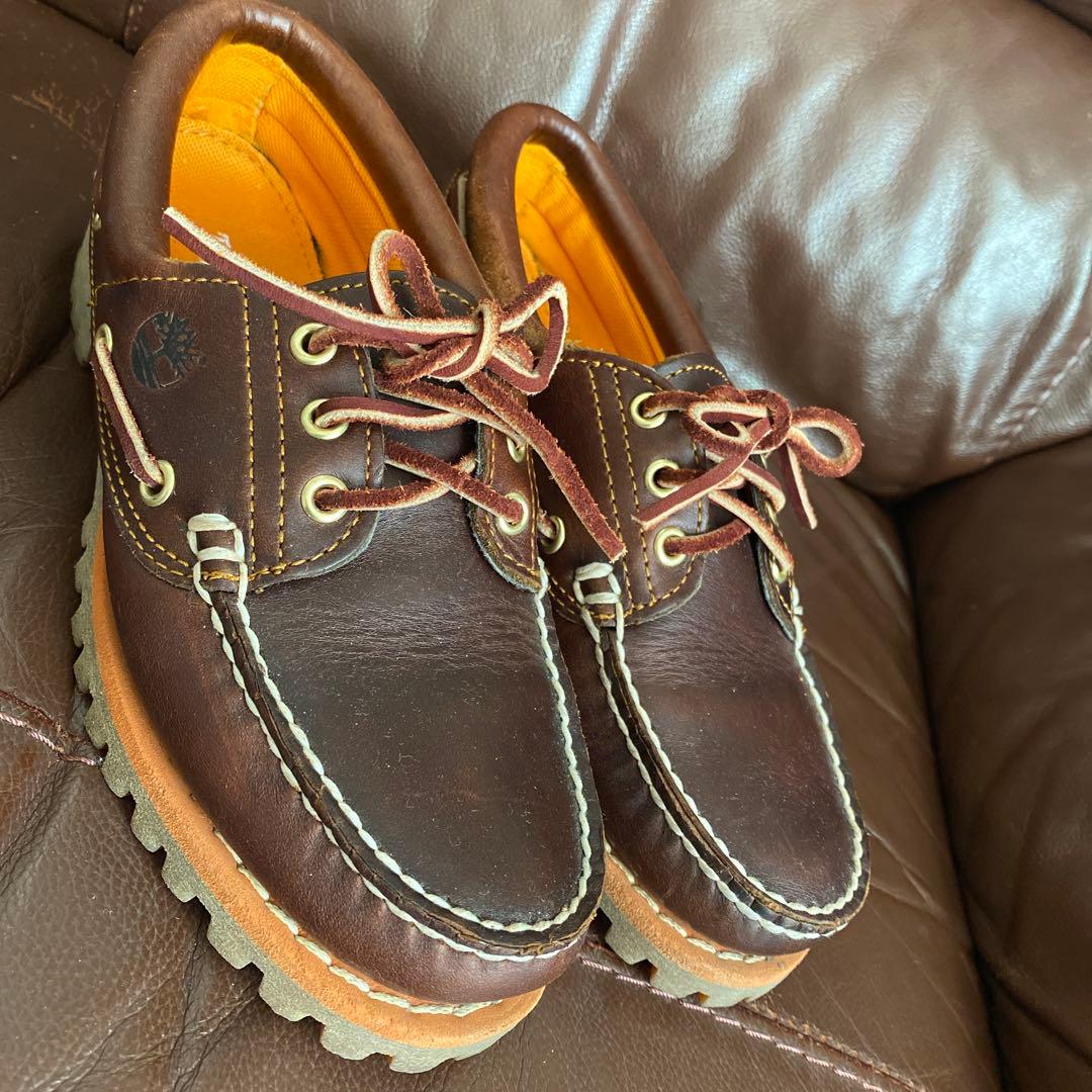 Timberland ブラウンデッキシューズ　　3eye